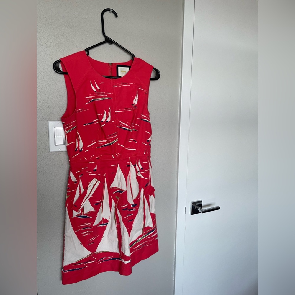 Anthropologie Sail Boat Dress Maeve